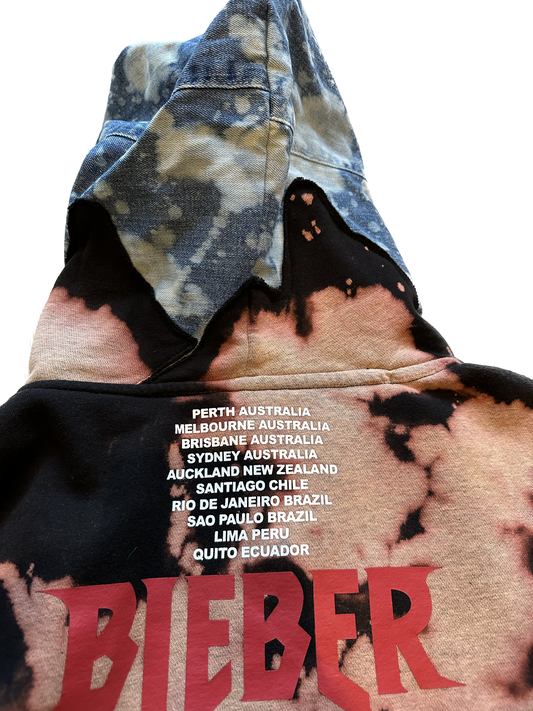Justin Bieber Stadium Tour Cropped hoodie
