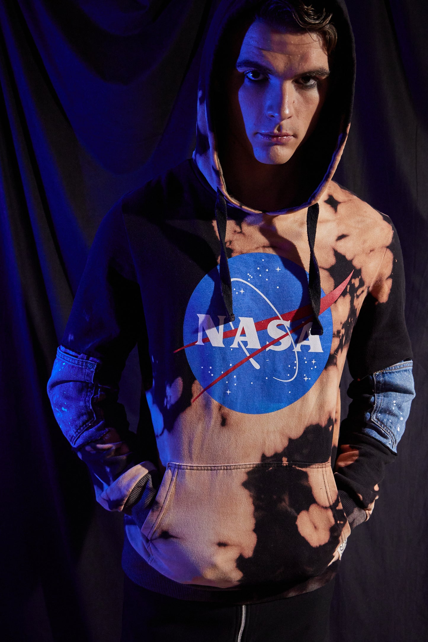 NFT NASA tie dye hoodie