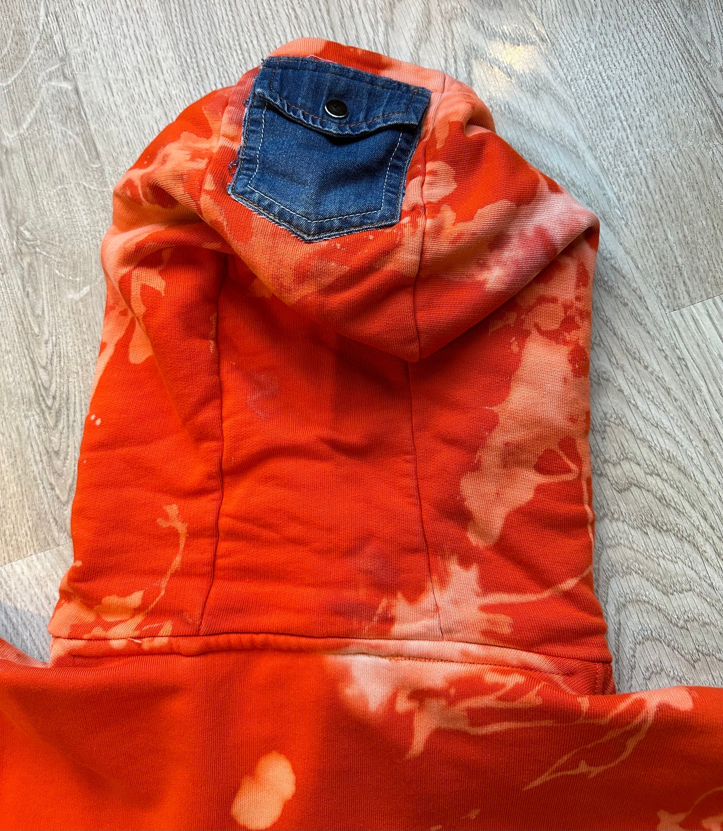 Orange tie dye hoodie